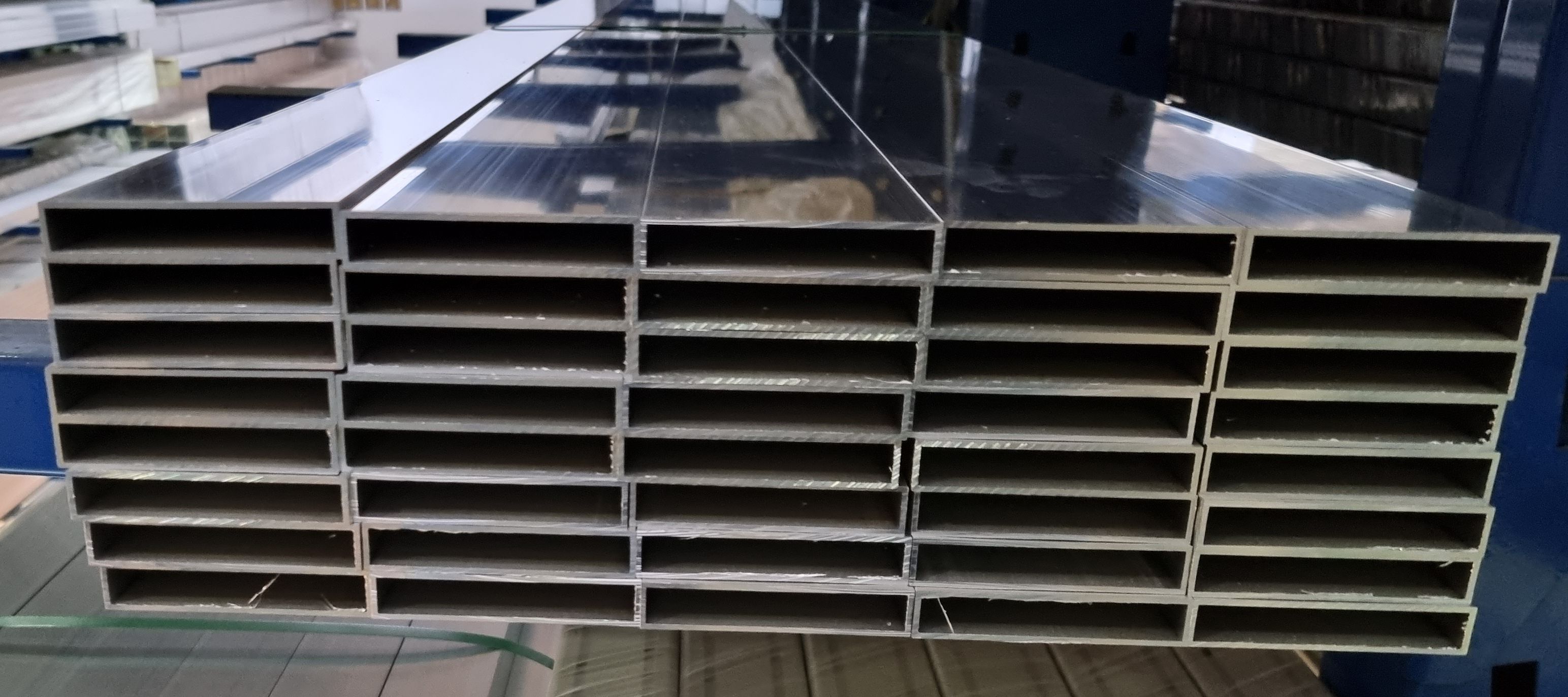 rechteckige Aluminiumrohre