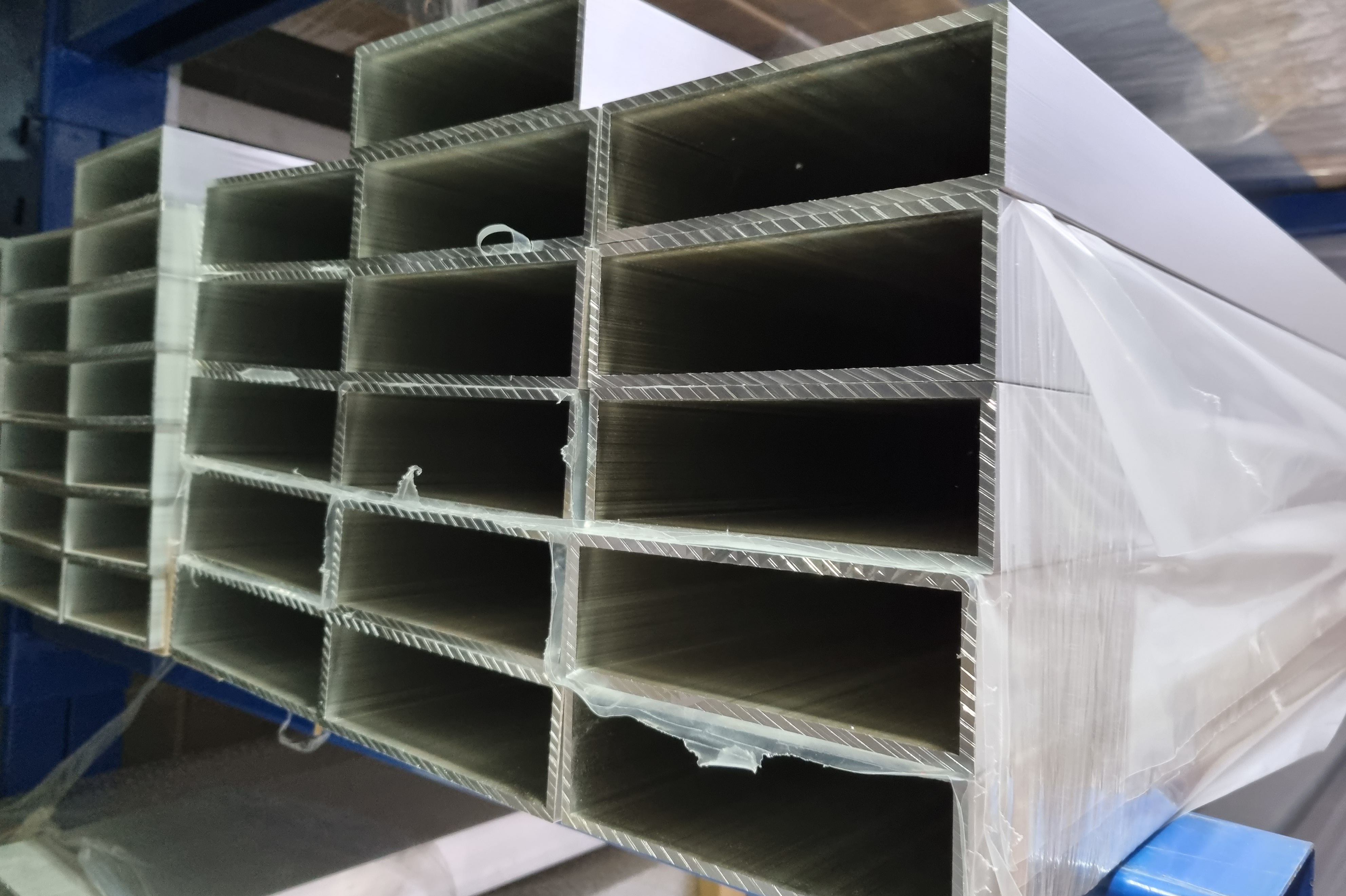 rechteckige Aluminiumrohre